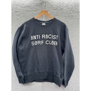 Anti Racist Surf Club Sweatshirt Mens Medium Black MADE Official